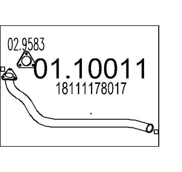 Výfuková trubka MTS 01.10011