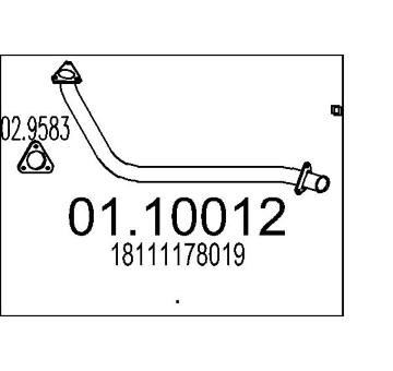Výfuková trubka MTS 01.10012