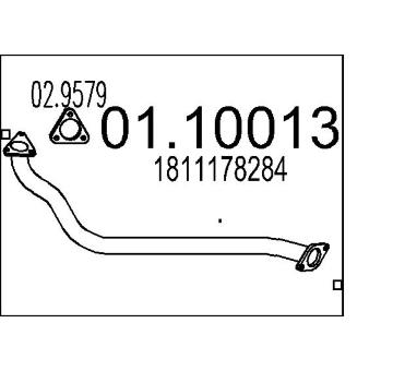Výfuková trubka MTS 01.10013