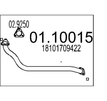 Výfuková trubka MTS 01.10015