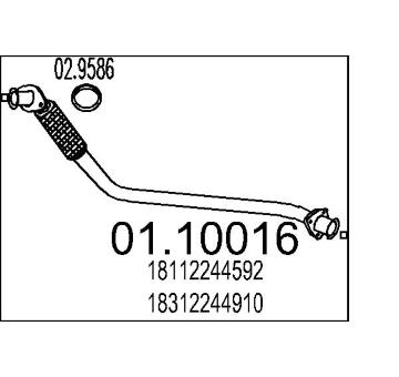Výfuková trubka MTS 01.10016