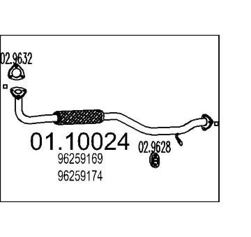 Výfuková trubka MTS 01.10024