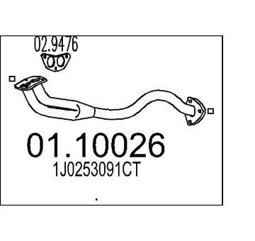 Výfuková trubka MTS 01.10026