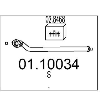 Výfuková trubka MTS 01.10034