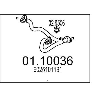 Výfuková trubka MTS 01.10036