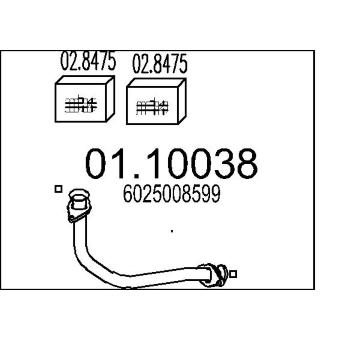Výfuková trubka MTS 01.10038
