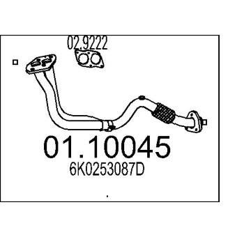 Výfuková trubka MTS 01.10045