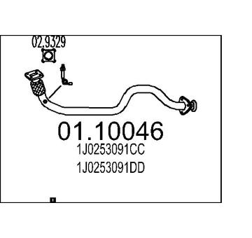 Výfuková trubka MTS 01.10046