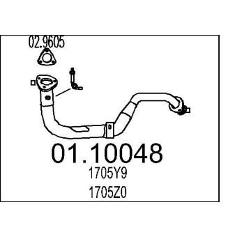 Výfuková trubka MTS 01.10048