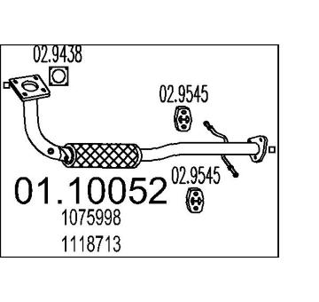 Výfuková trubka MTS 01.10052