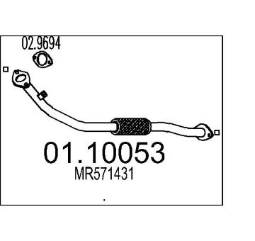 Výfuková trubka MTS 01.10053