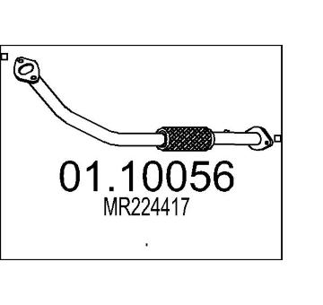 Výfuková trubka MTS 01.10056