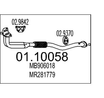 Výfuková trubka MTS 01.10058