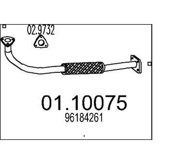 Výfuková trubka MTS 01.10075