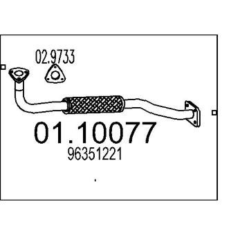Výfuková trubka MTS 01.10077