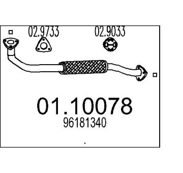 Výfuková trubka MTS 01.10078