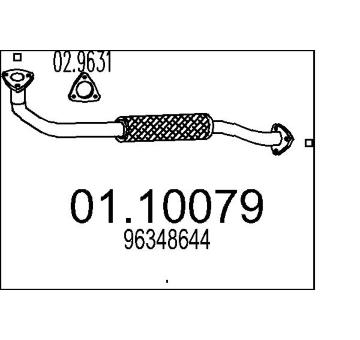 Výfuková trubka MTS 01.10079