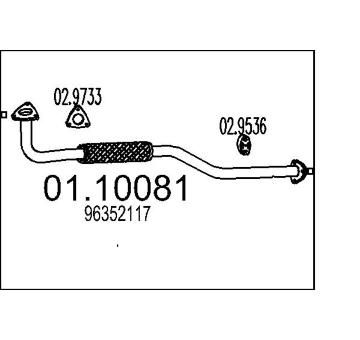 Výfuková trubka MTS 01.10081