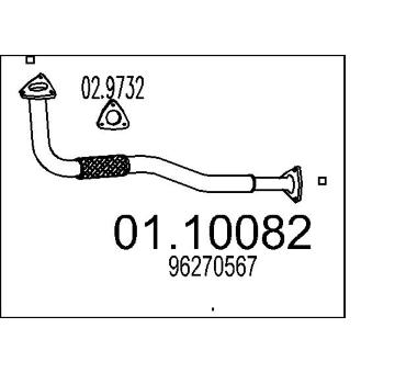 Výfuková trubka MTS 01.10082