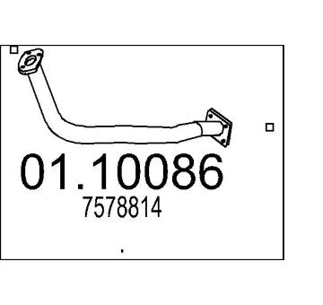 Výfuková trubka MTS 01.10086