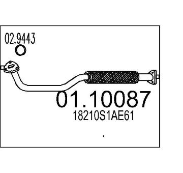 Výfuková trubka MTS 01.10087