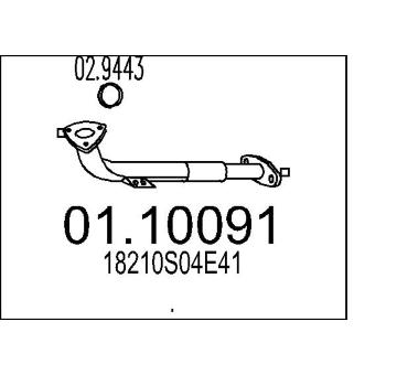 Výfuková trubka MTS 01.10091