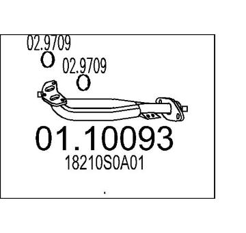 Výfuková trubka MTS 01.10093