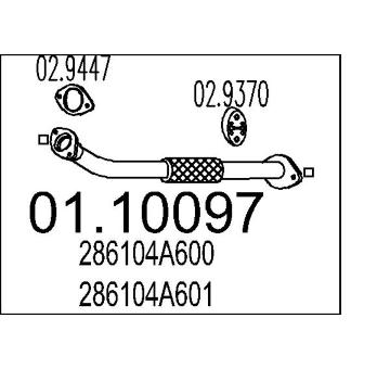 Výfuková trubka MTS 01.10097
