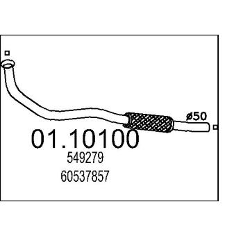 Výfuková trubka MTS 01.10100