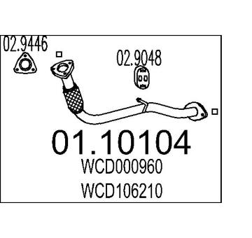 Výfuková trubka MTS 01.10104