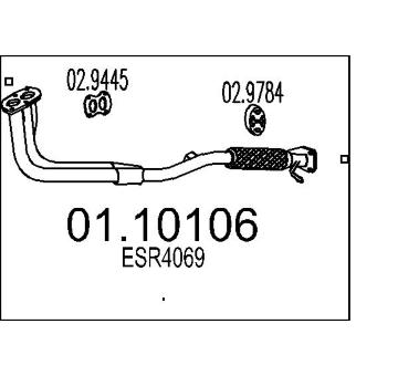 Výfuková trubka MTS 01.10106