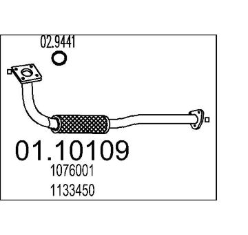 Výfuková trubka MTS 01.10109