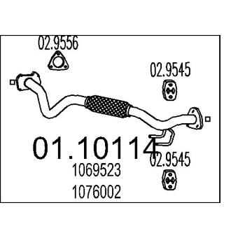 Výfuková trubka MTS 01.10114