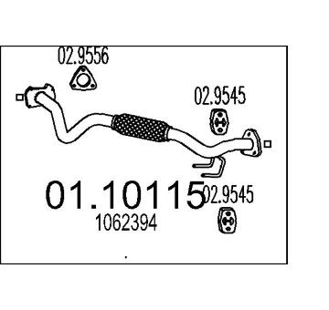 Výfuková trubka MTS 01.10115