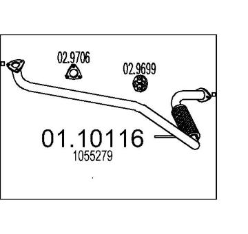 Výfuková trubka MTS 01.10116