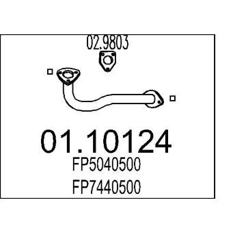 Výfuková trubka MTS 01.10124