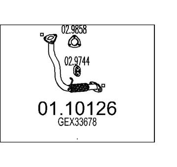 Výfuková trubka MTS 01.10126