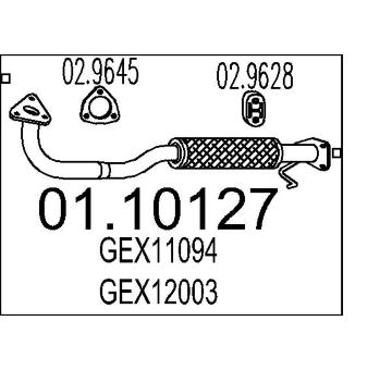 Výfuková trubka MTS 01.10127