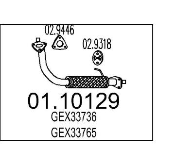 Výfuková trubka MTS 01.10129