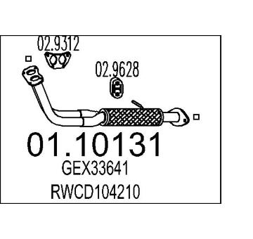 Výfuková trubka MTS 01.10131