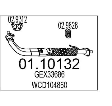 Výfuková trubka MTS 01.10132