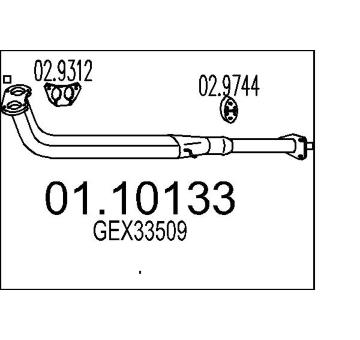 Výfuková trubka MTS 01.10133