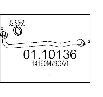 Výfuková trubka MTS 01.10136