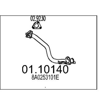 Výfuková trubka MTS 01.10140