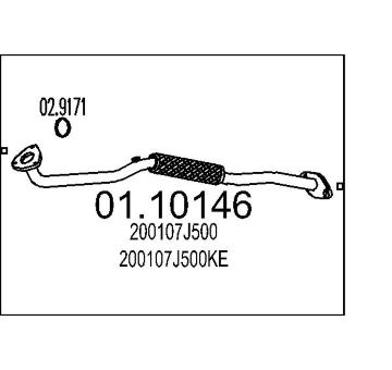 Výfuková trubka MTS 01.10146