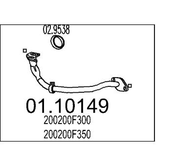 Výfuková trubka MTS 01.10149