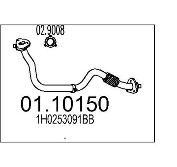 Výfuková trubka MTS 01.10150