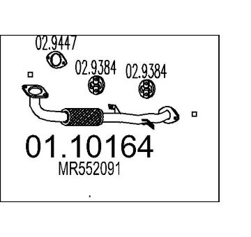Výfuková trubka MTS 01.10164