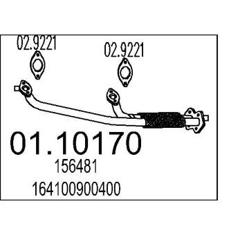 Výfuková trubka MTS 01.10170