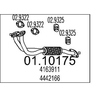 Výfuková trubka MTS 01.10175